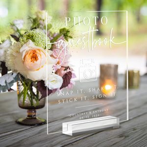 Bán Buôn 8X10 Inch Trống Acrylic Bảng Dấu Hiệu Rõ Ràng Trống Acrylic Sheets Với Đứng Tự Làm Rõ Ràng Bảng Dấu Hiệu Cho Đám Cưới Thanh Dấu Hiệu - Product Image 6