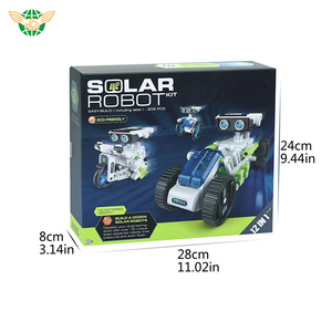 批发DIY创意自组装玩具12合1太阳能机器人教育科学杆套件 - Product Image 5