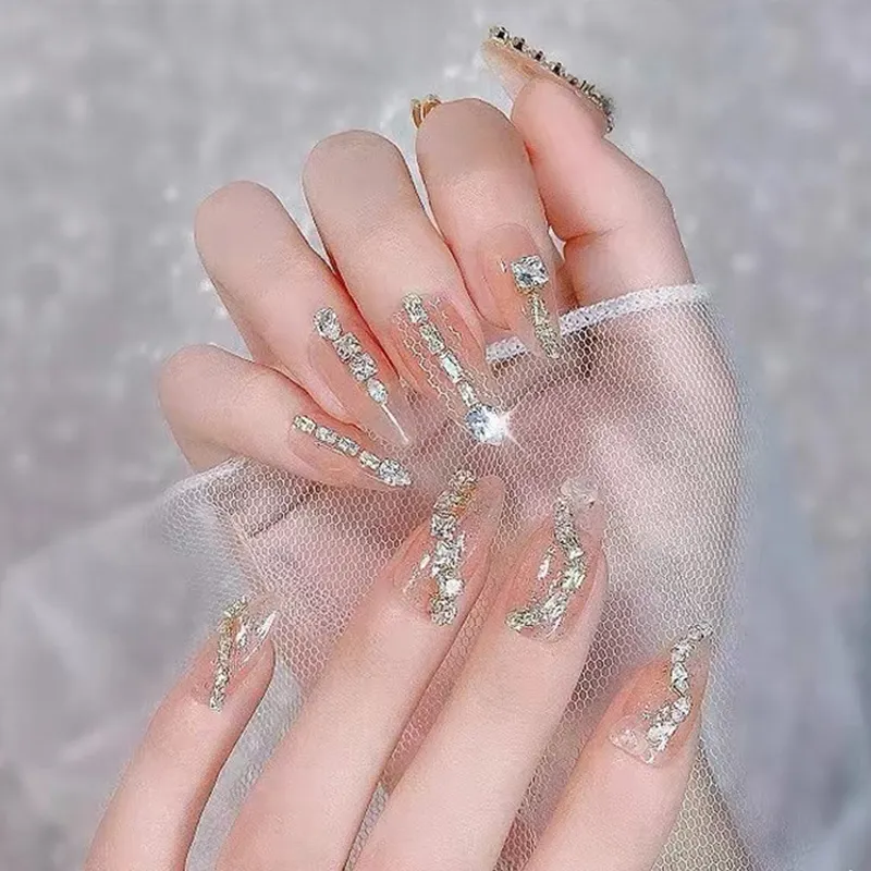 Griffe diamant nail art bijoux super flash mini zircon goutte d'eau cheval oeil décoration diamant en gros
