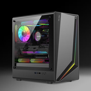 デスクトップコンピュータMATXシャーシ垂直240水冷ホストシェルRGBカラフルライトストリップグラフィックカード長さ制限330MM - Product Image 5