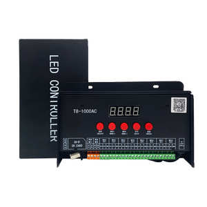 Impermeabile programmazione indirizzabile 8 porte Rgb Pixel Led luce striscia di controllo 12v 24v 110v AC220V otto uscita con scheda Sd