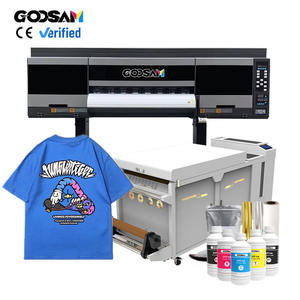 Großformat ige Wärme übertragung 4 Kopf I3200 Kleidung T-Shirt Druckmaschine 24-Zoll-Rolle DTF-Drucker Komplett set - Product Image 1
