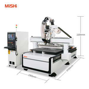 Línea de producción de anidamiento ATC, fabricación automática de muebles, máquina enrutadora CNC 1325 1530 para gabinete de madera - Product Image 6