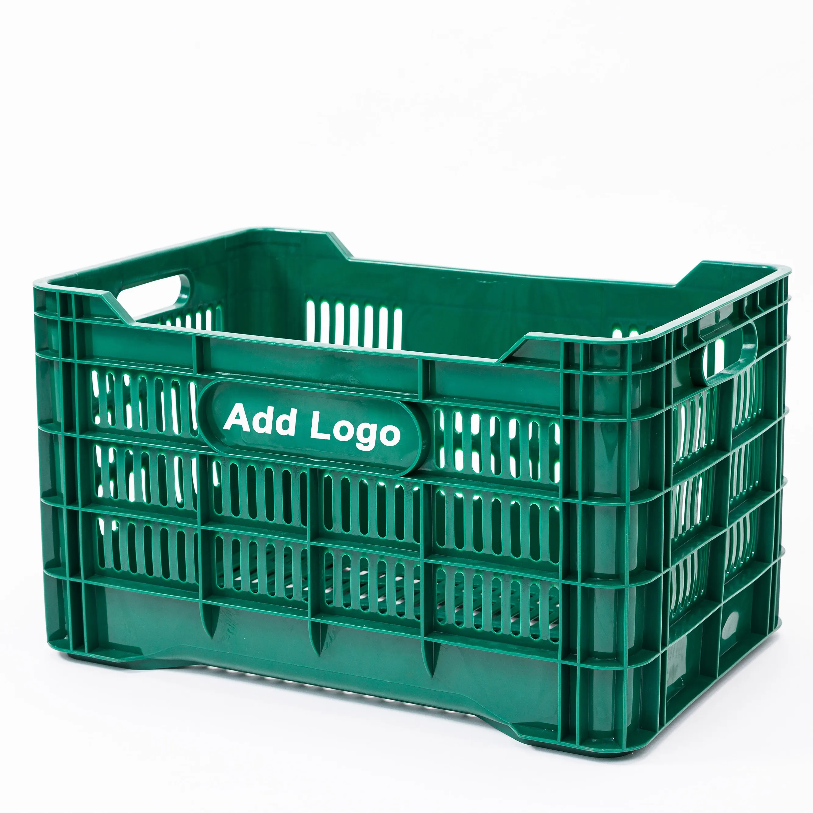 Casse di plastica utilizzati per la verdura e frutta maglia di plastica casse di stoccaggio fatturato scatola contenitore riciclabile in HDPE