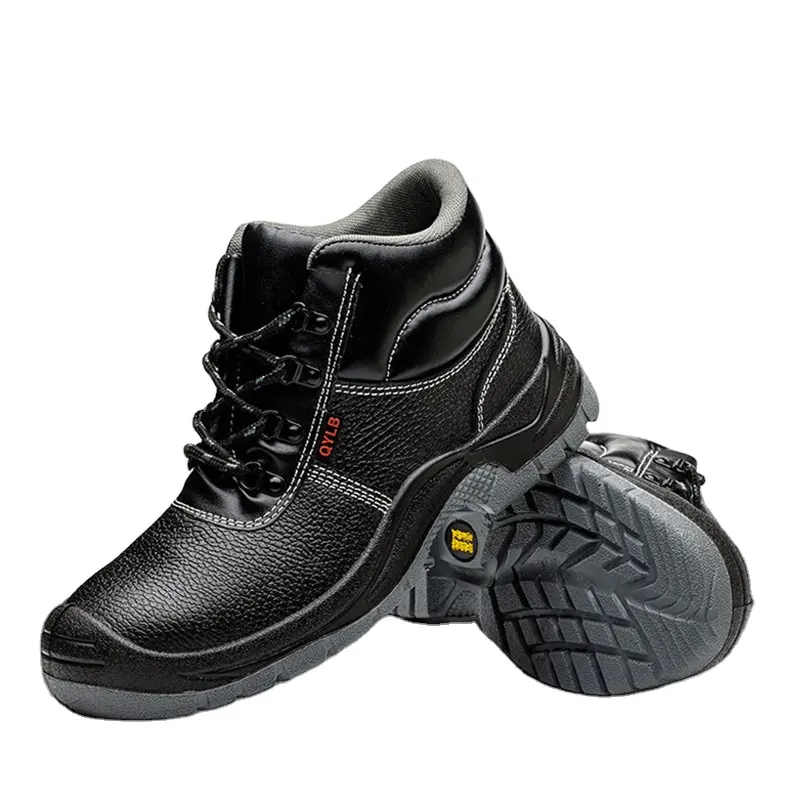 حذاء أمان من الصلب لأصابع القدم من جلد البقر S3 حذاء أمان صناعي للرجال حذاء أمان واقي لأعمال البناء