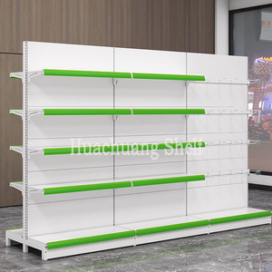 Vendita all'ingrosso mini mart espositore negozio di alimentari scaffale su misura di convenienza negozio al dettaglio in metallo espositore con scaffali ganci