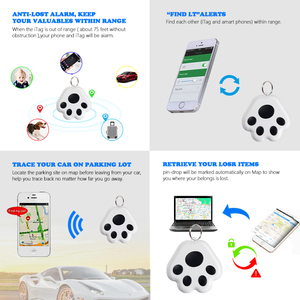 ตัวระบุตำแหน่งอัจฉริยะตัวติดตามสัตว์เลี้ยง GPS บลูทูธติดตามง่ายสำหรับแอนดรอยด์และ iOS เครื่องติดตามด้วยเสียงเครื่องติดตาม GPS กันหาย