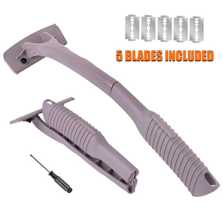 High Quality Selling Long Handle Waterproof Body Repair Back Hair Removal Professional razor Men's Safety Back Shaver