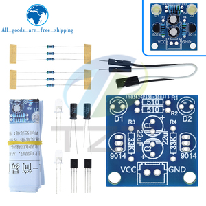 TZT MHT11 Einfache 5-mm-LED-Blitz-DIY-Kits DC 3V-14V Circuit Electronics Suite 1,6mm Teile für Arduino Blinkendes Blink kit - Product Image 6