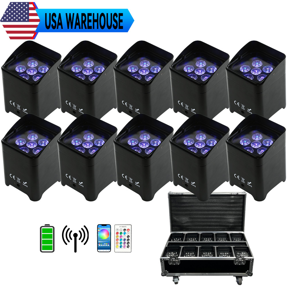 10 luces (negras) con estuche