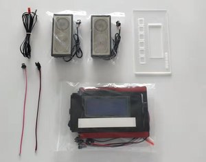 多功能蓝牙数字钟数码屏显示led灯镜面触摸感应开关
