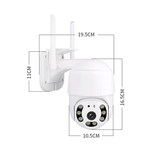 Intercomunicador inteligente giratorio impermeable, cámara Ip de seguridad inalámbrica de 360 grados con sirena, colorida visión nocturna, A12 - Product Image 3