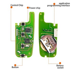 XhorseXKFO01ENワイヤーリモートキーforFord Condor Flip 4ボタン不動キーキング英語版車の自動キー - Product Image 3