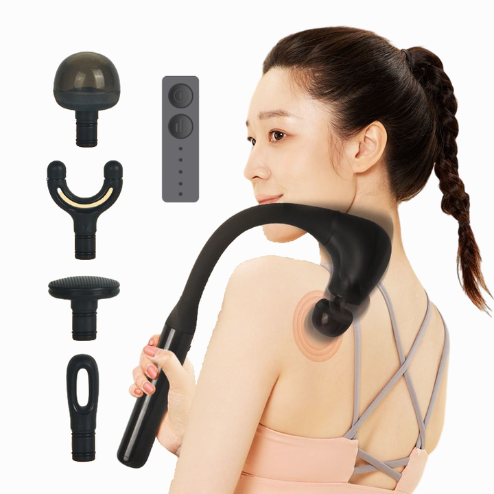 Handheld Muscle Therapy Massage Gun Professional Deep Tissue Percussion Pain Relief Vibration Fascia Relaxa Body Massage Machine