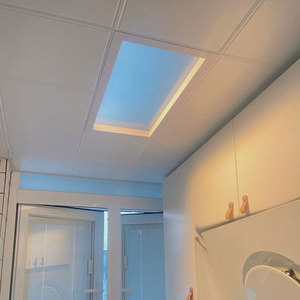 Ticari Panel lambası 100W 60x60cm RGB LED mavi gökyüzü güneş ışığı kapalı tavan aydınlatma için yapay ışıklık