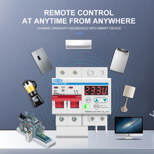 DINレールWIFIサーキットブレーカースマートスイッチリモコン、Ewelink製、過電圧および低電圧電流保護LCDディスプレイ付き - Product Image 4