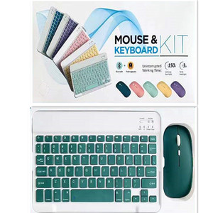 Mini teclado inalámbrico Bluetooths y combos de ratón, juego de teclado, Teclado Klavye para ordenador portátil recargable, teléfono, tableta, Android - Product Image 6