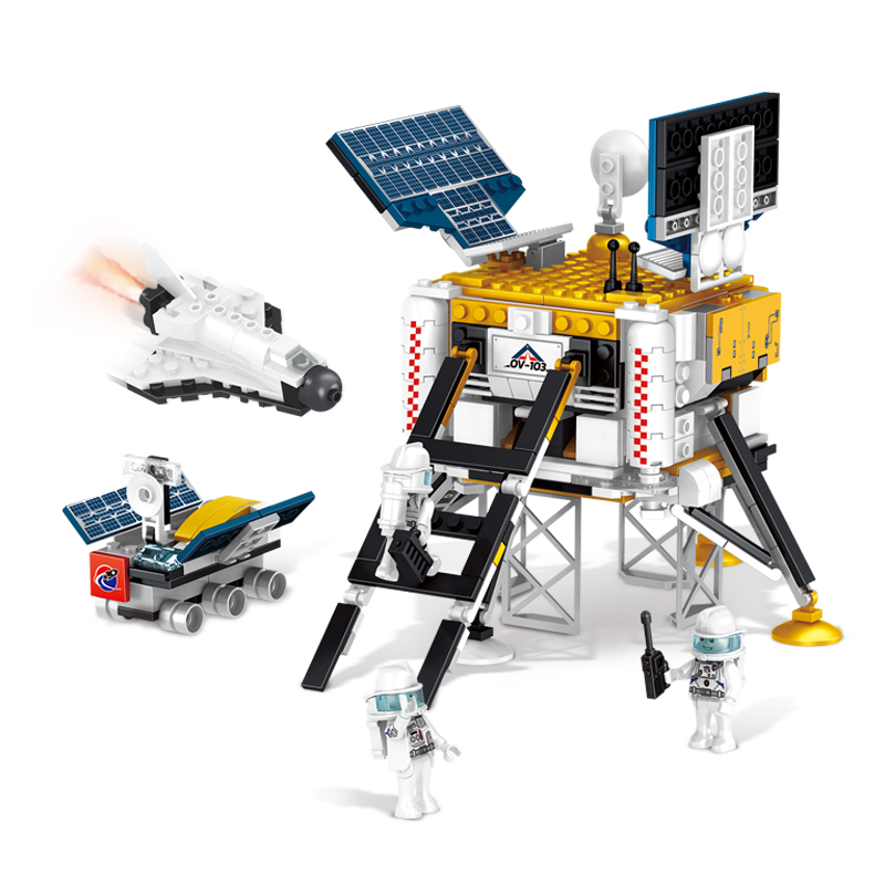 COGO City Series 4 In 1 DIY Space Rocket 3D Model Plastic Building Blocks Toys for Kids