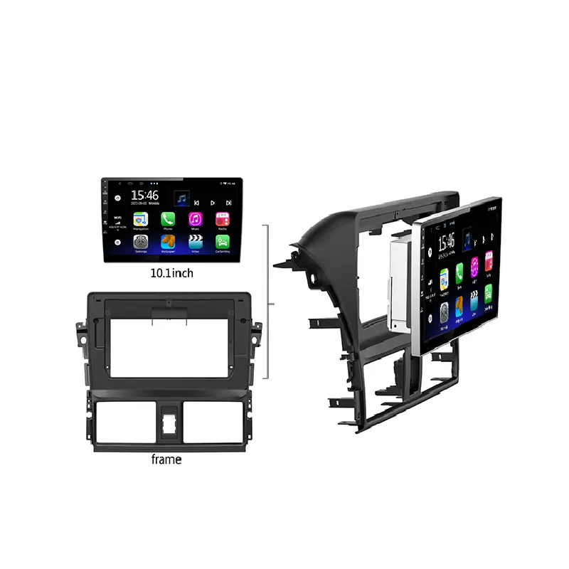 Lettore multimediale di navigazione GPS Touch Screen lettore Dvd per auto Android per Toyota Land Cruiser/Corolla/Hilux/Camry/Yaris/RAV4