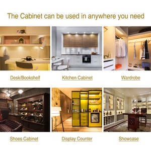 Năng lượng hiệu quả có thể kết nối hardwired thiết kế điều khiển từ xa hiển thị dưới tủ chiếu sáng tủ quần áo Showcase cầu thang 12V Puck ánh sáng - Product Image 6