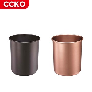 Yuvarlak restoran lobi otel odası küçük çöp çöp çöp mutfak otel çöp bidonları Metal çöp tenekesi çöp kutusu açık üst çöp tenekesi - Product Image 4