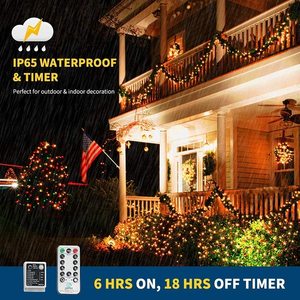 Le luci a LED che cambiano colore possono essere collegate al timer remoto-9 modalità di illuminazione-decorazione del giardino di nozze dell'albero di natale - Product Image 2