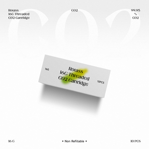 Rotass 16G Threaded CO2 Cartridge kim loại nhỏ Carbon Dioxide xi lanh Canister - Product Image 5