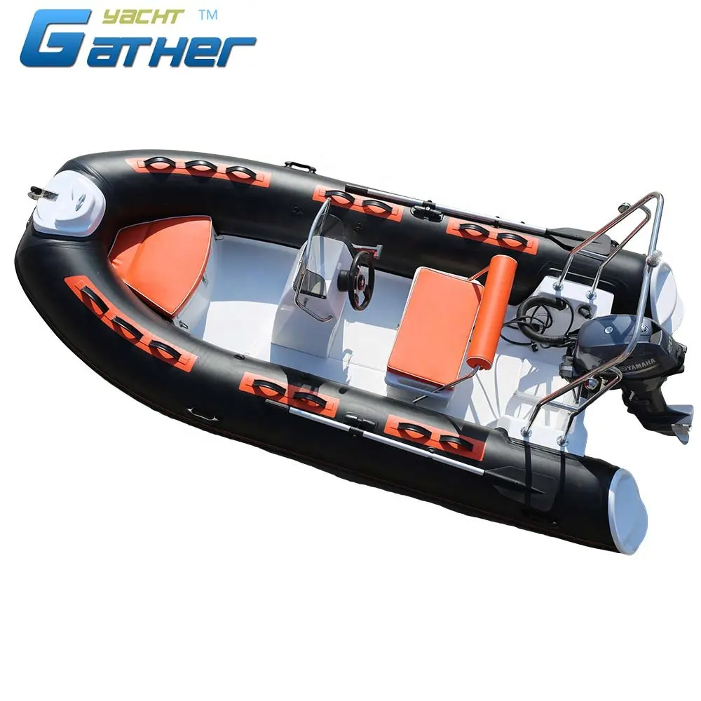 Rib390BL جامدة قارب قابل للنفخ مع محرك خارجي/موتور نفخ الضلع العطاء للبيع