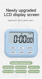 Buona qualità pratico Mini elettronico digitale conto alla rovescia cucina cucina magnete timer per bambini studio gioco timer allarme - Product Image 4