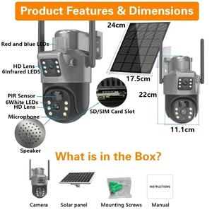 Toptan 4MP 4G kablosuz WiFi Video gözetim PTZ ağ kameraları 4K CCTV açık güvenlik kamera 10x-20x CMOS bulut - Product Image 6