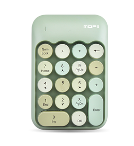 Mini teclado portátil de una mano de color retro Teclado numérico inalámbrico - Product Image 5