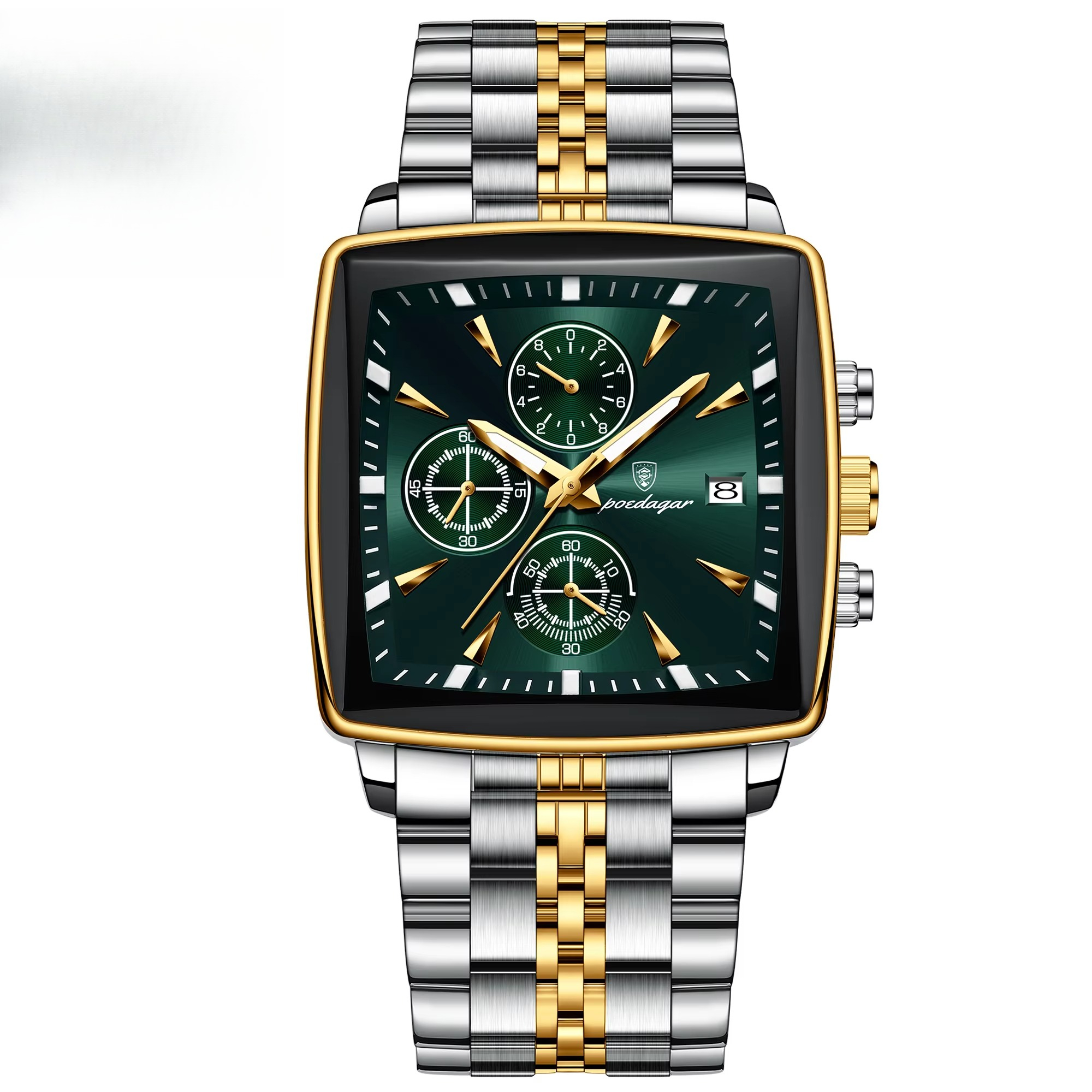 ขอบทอง+หน้าปัดสีเขียว