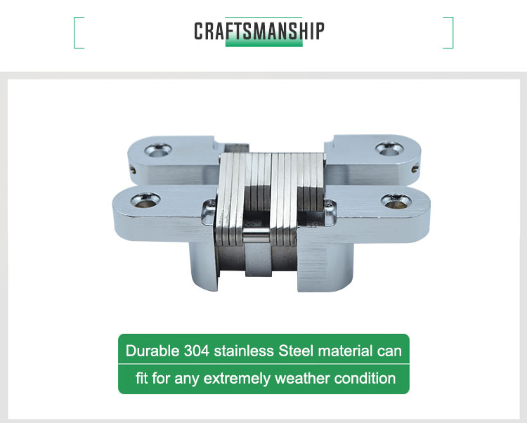 Doorplus 180 degree Hidden Folding Door Hinge Concealed Door Hinge For Flush Door