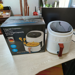 Cesta antiadherente de circulación de aire de 1400W, freidora de aire sin aceite de 8L con 6 preajustes, temporizador de pantalla táctil Digital, Control de temperatura KA03004 - Product Image 4