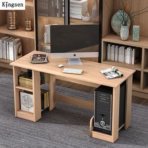 Хит продаж, деревянный стол для домашнего офиса с одной книжной полкой - Product Image 3