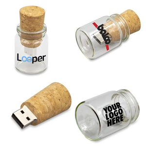 Gitra浪漫USB Pendrives 8GB结婚礼物套装玻璃罐闪存盘结婚礼物透明USB 16gb 32gb 64gb 128gb 8gb 4gb