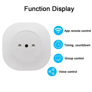 16A ปลั๊กอัจฉริยะขนาดเล็ก Tuya Wi-Fi มาตรฐานอิตาลีใช้กับระบบควบคุมด้วยเสียงผ่าน Google Home ได้ - Product Image 2