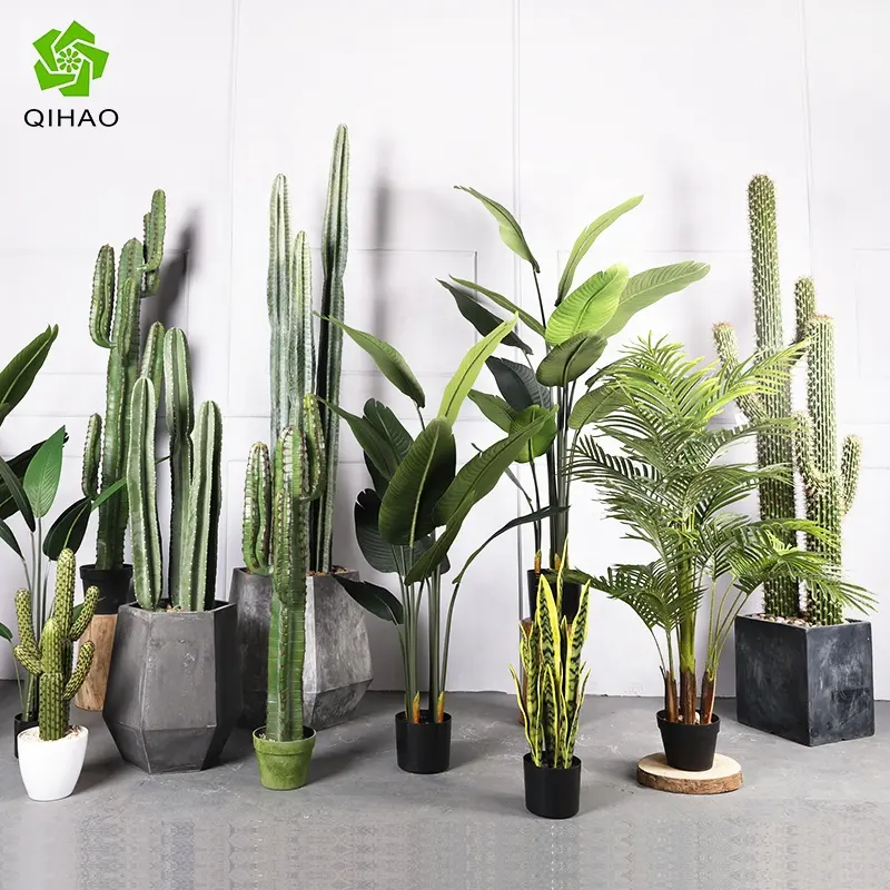 China plants tree Artificial bonsai traveller's-tree monstera leaf artificiales ornamental plants for home or outdoor decoration