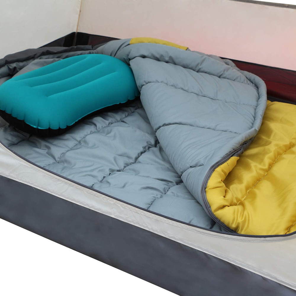 40D 240T Polyester Camping Sleeping Gear Comfort 3 Season Mummy Sleeping Bag 5