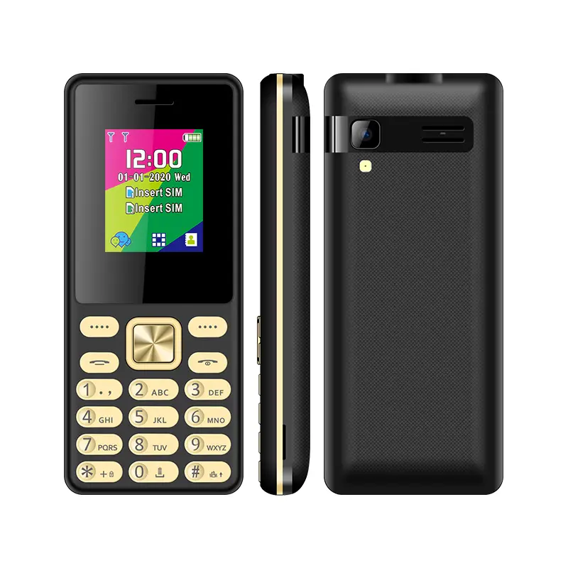 ECON N2270 1.77 inch cheap low price metallic plating button big torch GSM feature mobile phone