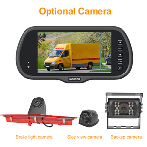 PJAUTO 6.5 Inch Touch Button Backup Car Camera Rear View Mirror <strong>Monitor</strong> Screen System Car <strong>Monitor</strong> with <strong>2</strong> <strong>Input</strong> <strong>Way</strong> - Product Image 4