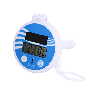 Termómetro de piscina con sensor dual inalámbrico, con energía solar, ahorro de energía, pantalla LCD digital para temperatura del agua - Product Image 1