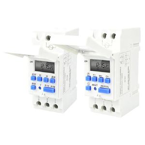 Din Rail 2 filo settimanale 7 giorni programmabile interruttore digitale a tempo controllo Timer AC 12V 24V 48V 230V 220V 15A 20A 30A THC15A - Product Image 6
