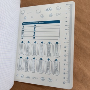 Günstige A4 Glitter Composition Notebook Assorted Design Single Line Double Line Square Grid Innenseite Lager - Product Image 5