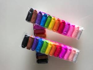 12-Color Ultra hafif hava-kuru sihirli kil çocuklar için toksik olmayan eğitim yumuşak kil sanat DIY araçları ile - Product Image 2