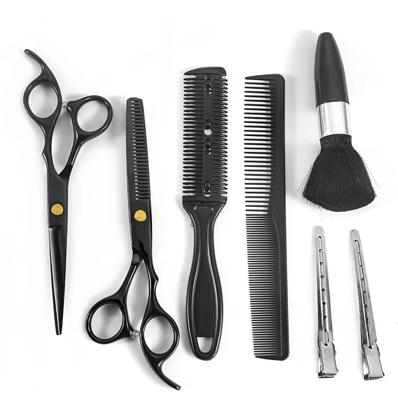 Juego de tijeras profesionales para peluquería, kit de tijeras de peluquería, conjunto de tijeras de peluquero