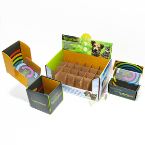 Geri dönüşümlü ambalaj kutuları için Pet malzemeleri katlanır kağıt karton kutular için kediler gıda promosyon köpek gıda kağıt teşhir standı kutusu - Product Image 2