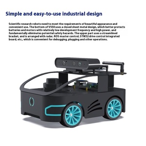 ROS2 Roboter V550 Industrie design Chassis Ackerman Mai Rad Gebäude Navigation Himbeer Pi 5 Haupt steuerung Robotik Kits