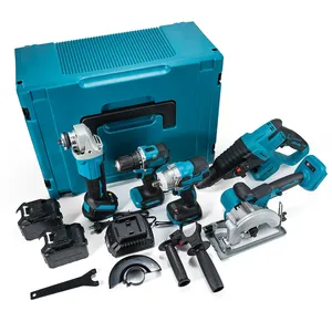 <strong>6</strong> in <strong>1</strong> 8 in <strong>1</strong> Available for MKT Combo Power Tools 4 <strong>Kits</strong> Tool Set 21v V Cordless Drills Battery DIY - Product Image 1