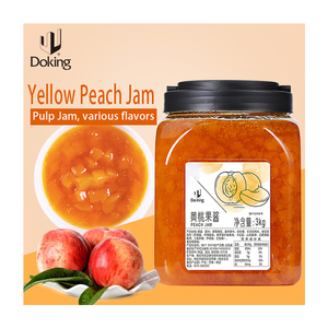 Doking新鲜水果果酱黄桃果酱商业饮料和甜点 - Product Image 1